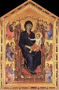 Duccio di Buoninsegna Madonna and Child Enthroned with Six Angels oil on canvas